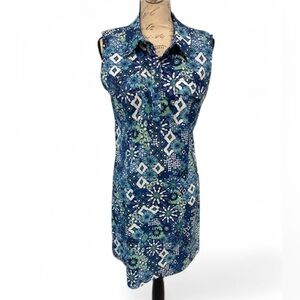 Reel Legends Performance Outfitters “Mariner” Sleeveless Shirt Dress SZ Medium